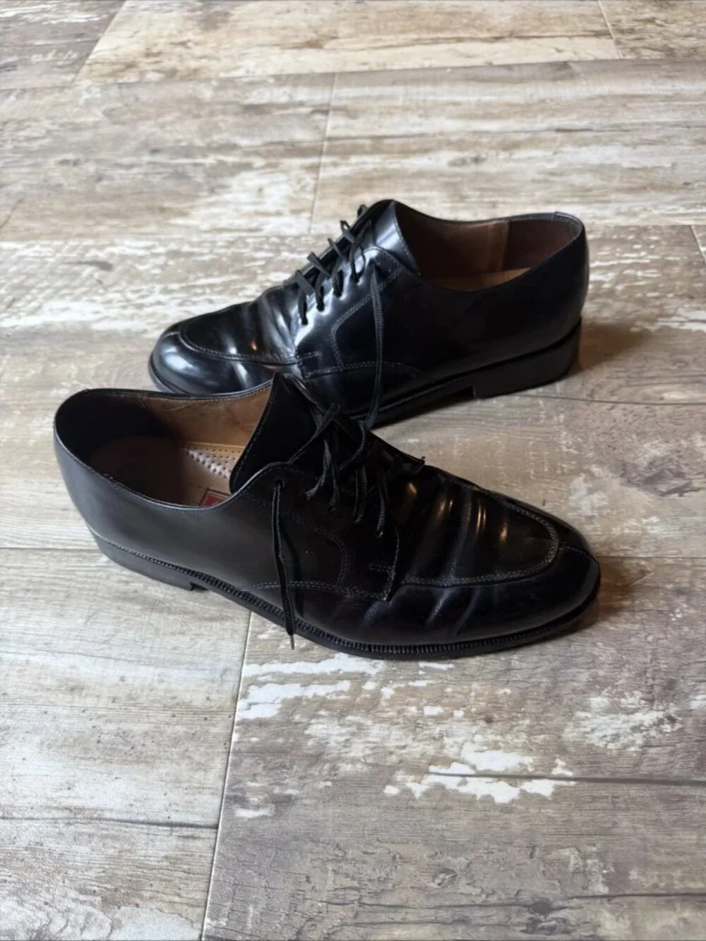 COLE HAAN Calhoun Split Toe Oxfords Black Patent Leather C00588 Men’s 8.5 D
